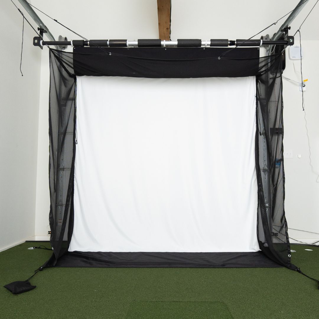 G-TRAK Retractable Golf Simulator Impact Screen