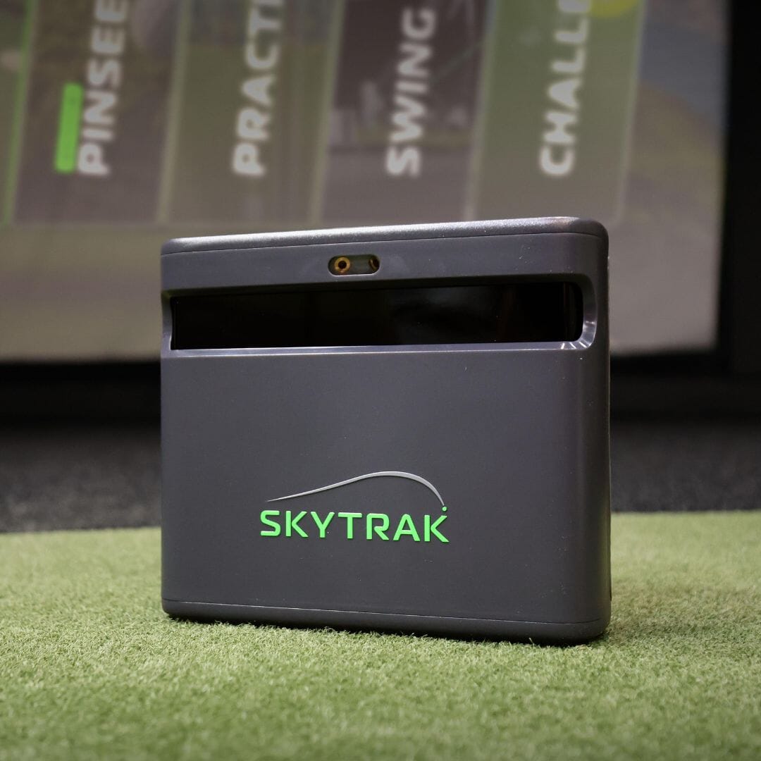 SkyTrak MAX Garage Retractable Golf Simulator Package
