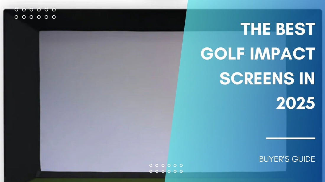 golf impact screen in premium white