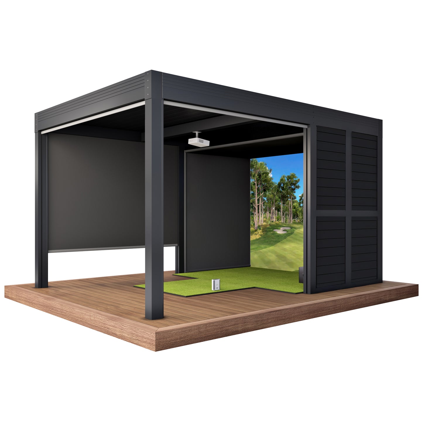 Cabana Golf Outdoor Golf Simulator Foresight Sports GC3S Bundle (Structure + Simulator Package)