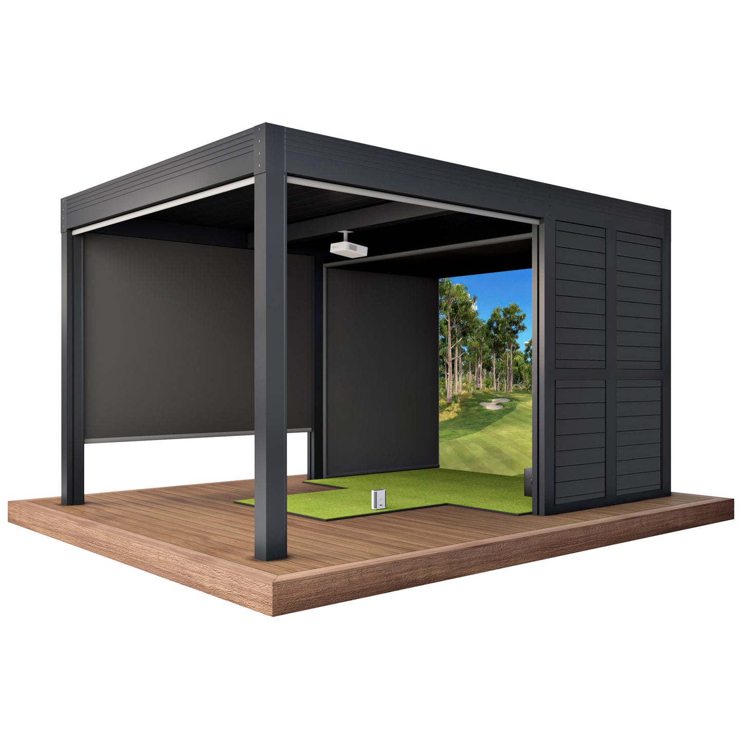 Cabana Golf Outdoor Golf Simulator Foresight Sports GC3S Bundle (Structure + Simulator Package)