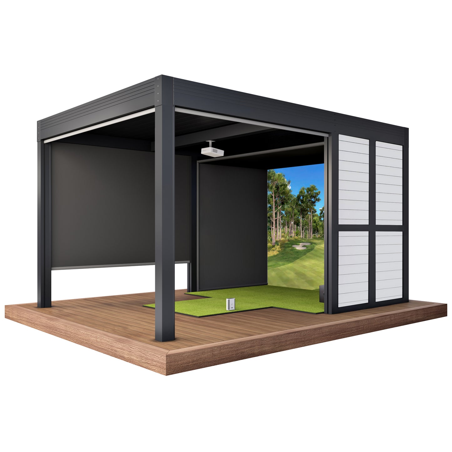 Cabana Golf Outdoor Golf Simulator Foresight Sports GC3S Bundle (Structure + Simulator Package)