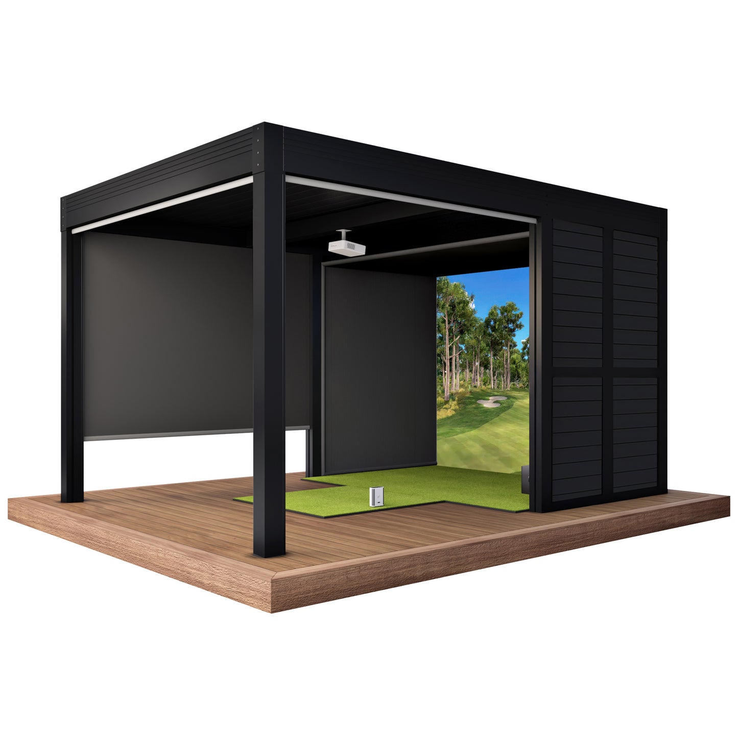 Cabana Golf Outdoor Golf Simulator Foresight Sports GC3S Bundle (Structure + Simulator Package)