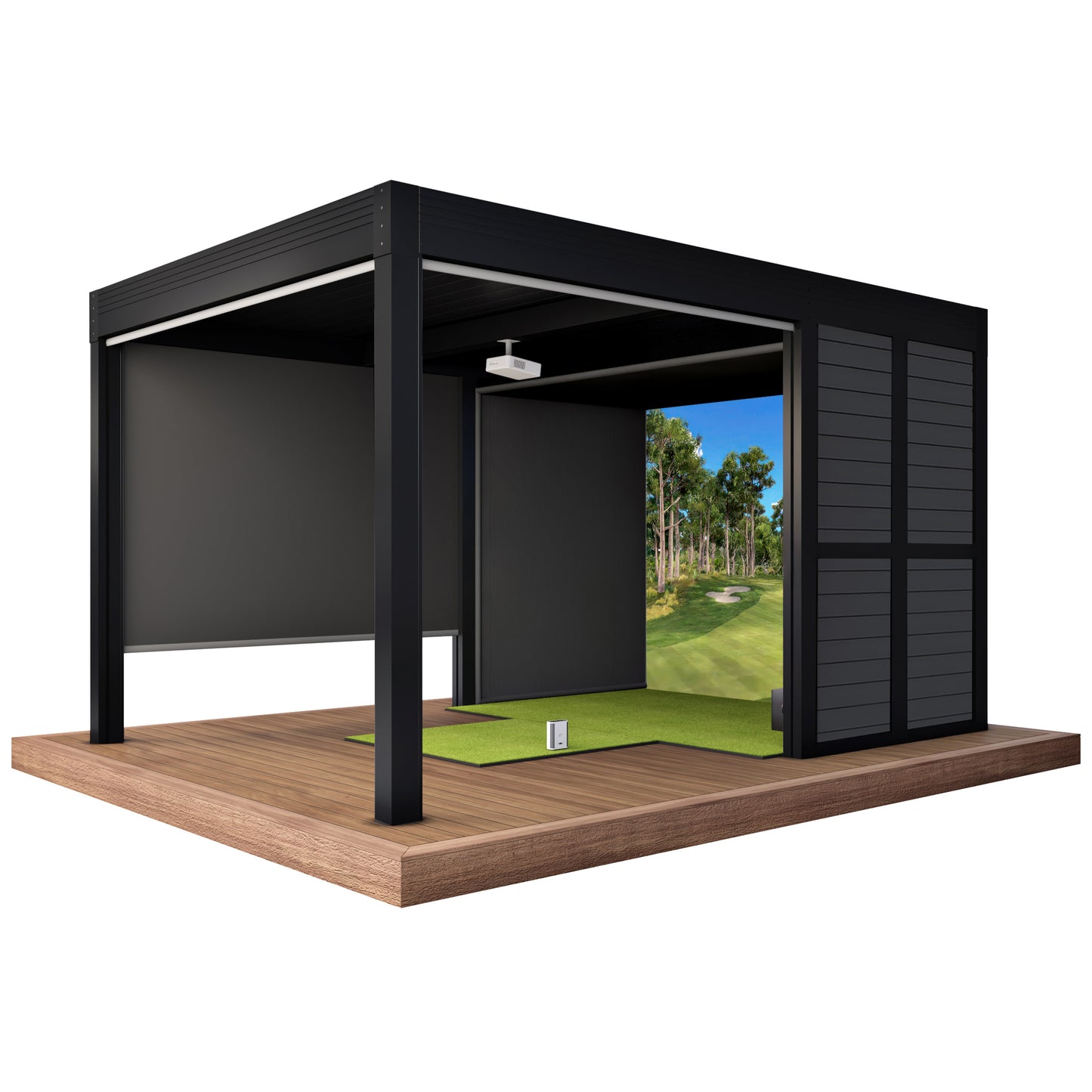 Cabana Golf Outdoor Golf Simulator Foresight Sports GC3S Bundle (Structure + Simulator Package)