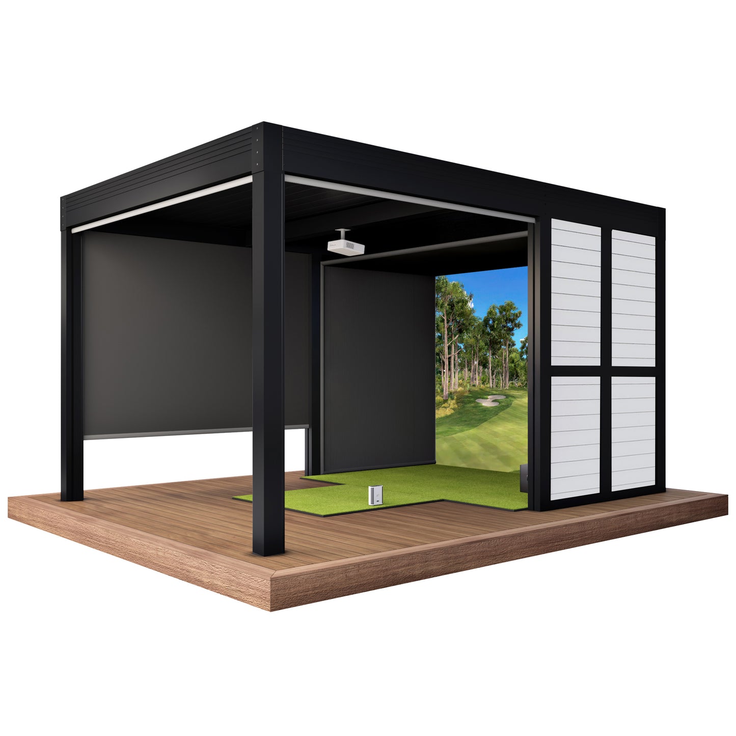 Cabana Golf Outdoor Golf Simulator Foresight Sports GC3S Bundle (Structure + Simulator Package)