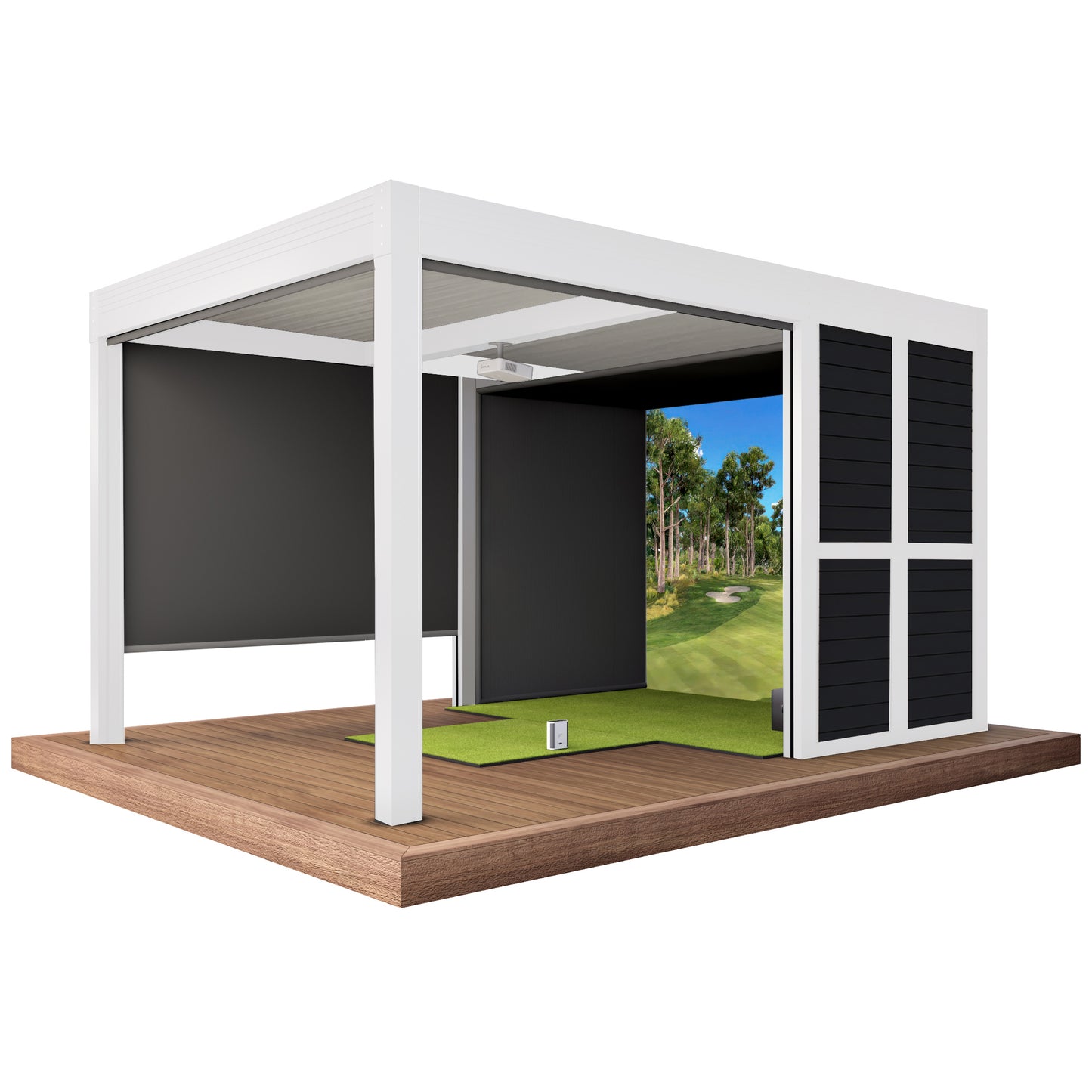 Cabana Golf Outdoor Golf Simulator Foresight Sports GC3S Bundle (Structure + Simulator Package)