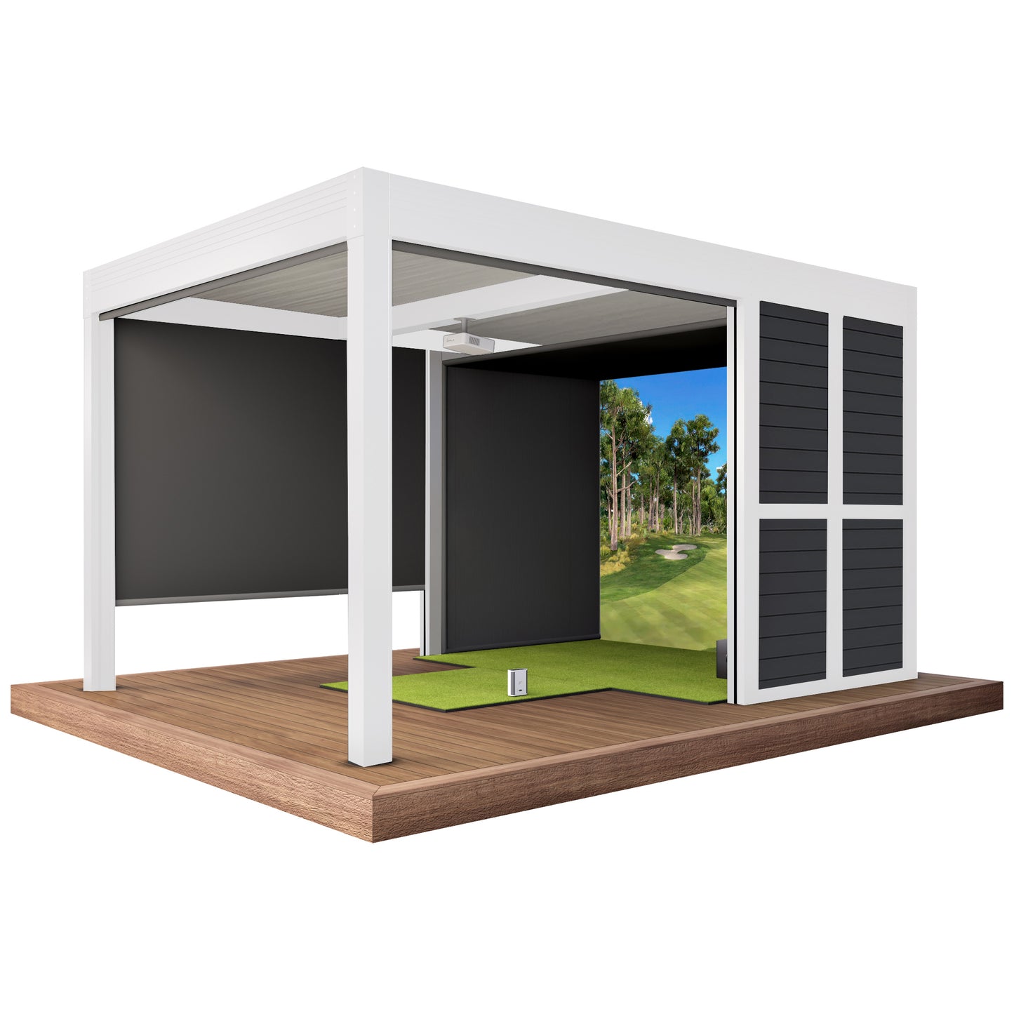 Cabana Golf Outdoor Golf Simulator Foresight Sports GC3S Bundle (Structure + Simulator Package)