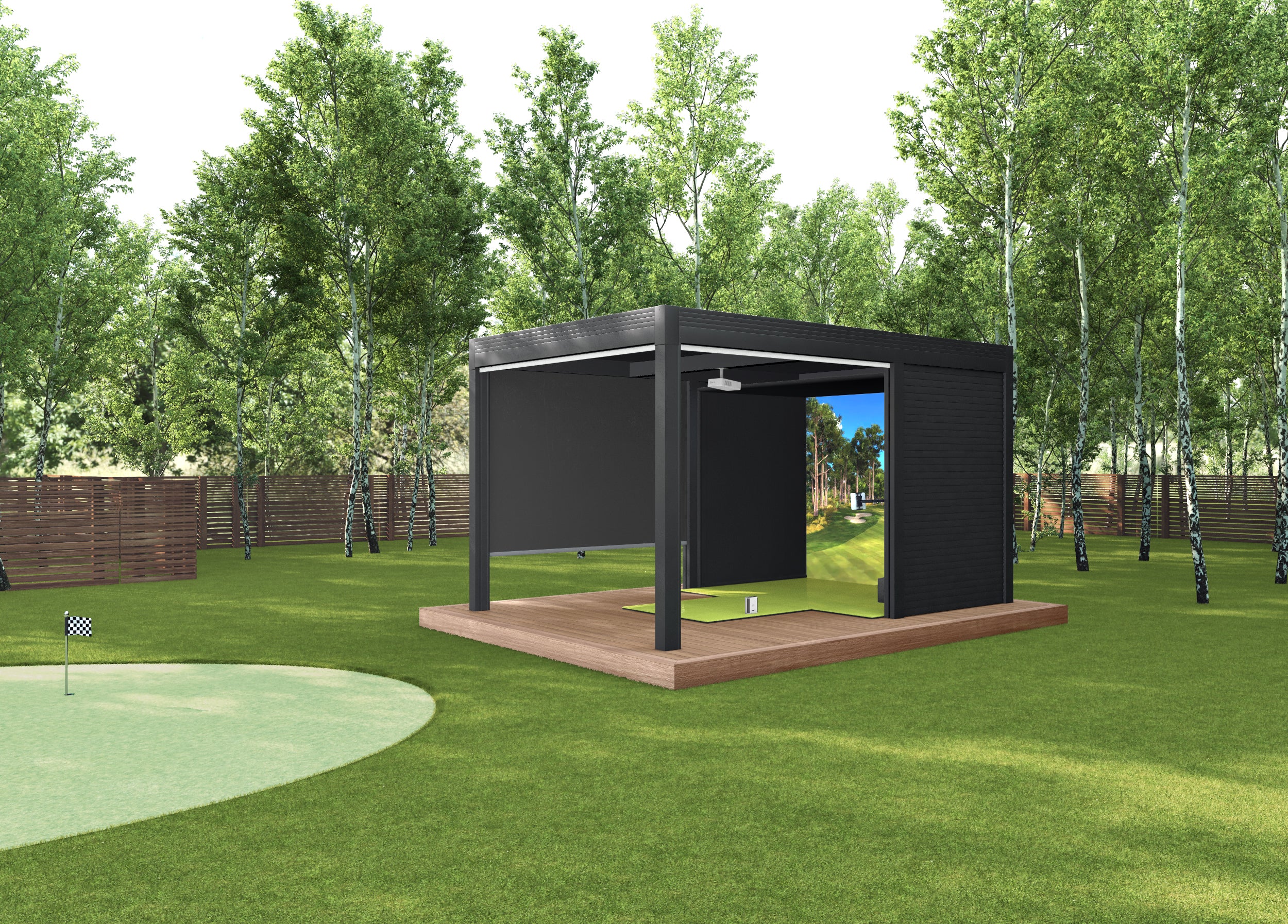outdoor golf simulator