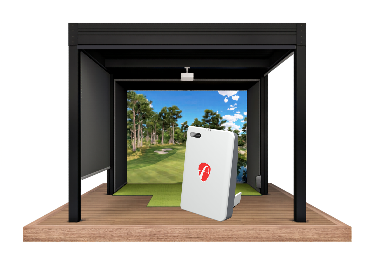 Cabana Golf Outdoor Golf Simulator FlightScope Mevo Gen2 Bundle (Structure + Simulator Package)