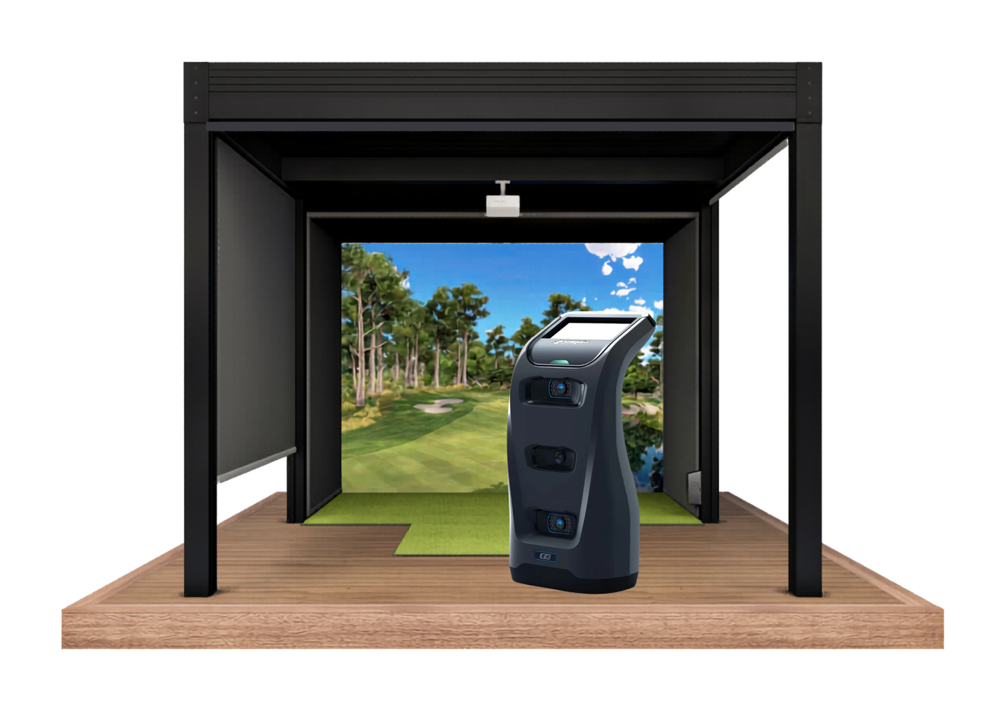 Cabana Golf Outdoor Golf Simulator Foresight Sports GC3S Bundle (Structure + Simulator Package)