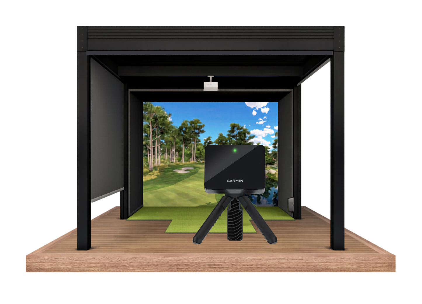 Cabana Golf Outdoor Golf Simulator Garmin Approach R10 Bundle (Structure + Simulator Package)