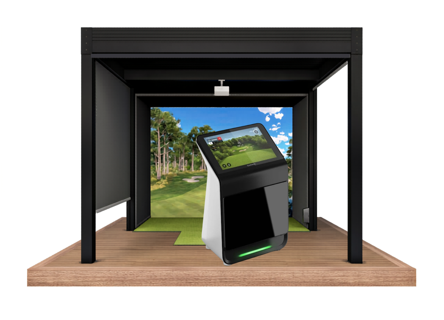 Cabana Golf Outdoor Golf Simulator Garmin Approach R50 Bundle (Structure + Simulator Package)