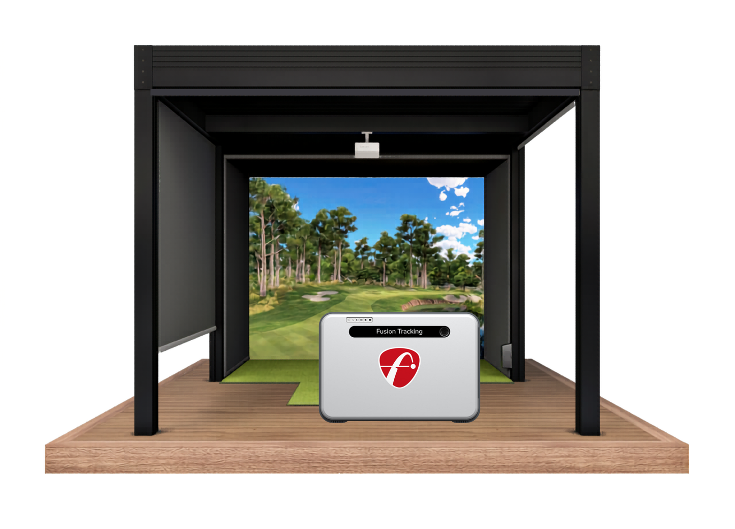 Cabana Golf Outdoor Golf Simulator FlightScope Mevo+ Bundle (Structure + Simulator Package)