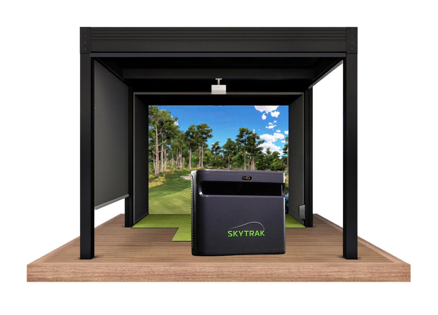 Cabana Golf Outdoor Golf Simulator SkyTrack ST MAX Bundle (Structure + Simulator Package)
