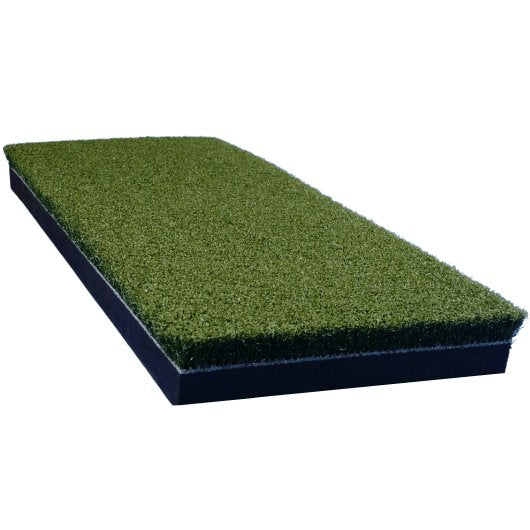 Cabana Golf 4x10 rear mat extension top-down centered view for golf simulator setup