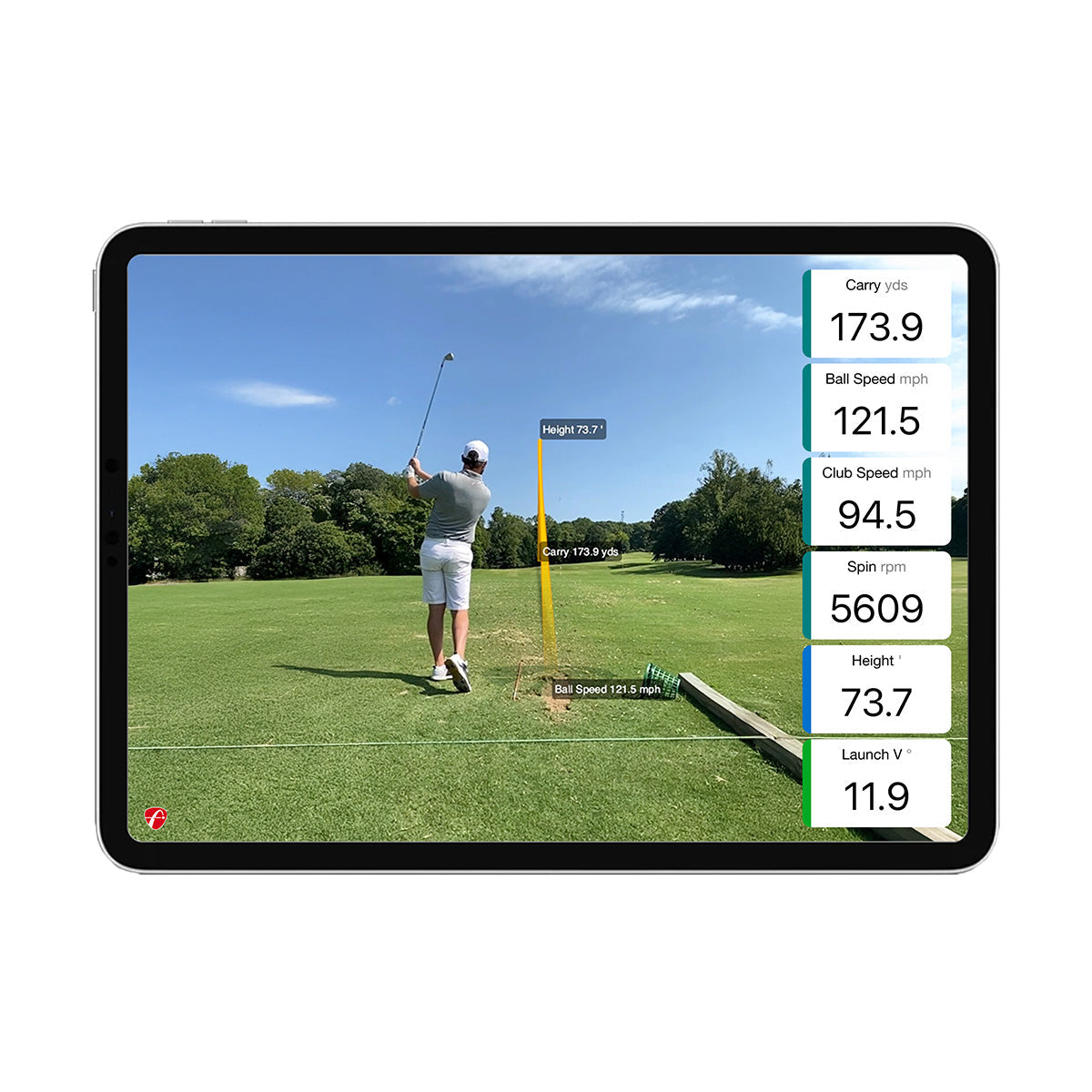 Mevo Gen 2 golf launch monitor with tracer technology for ball flight tracking