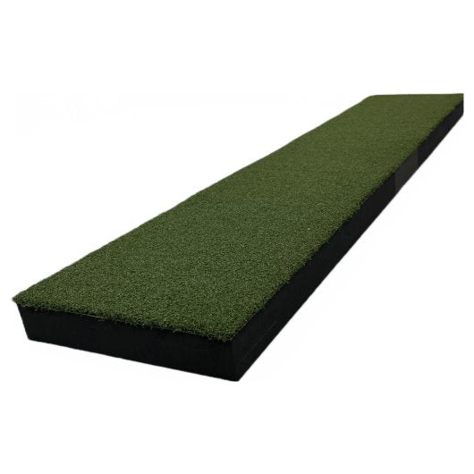 Green and black foam pad on a white background