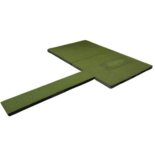 Cabana Golf rear mat extension 4x10 for golf simulator practice area