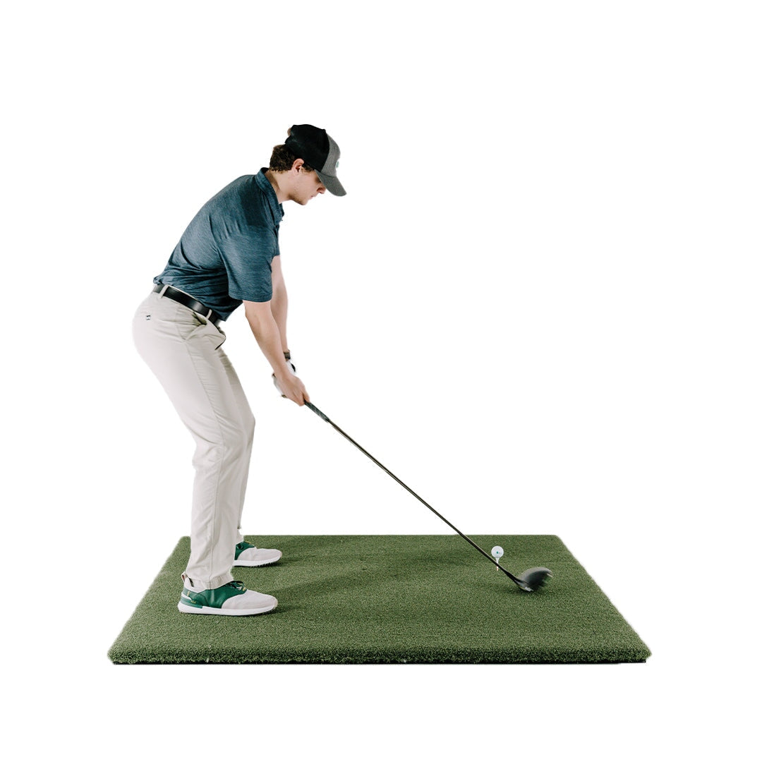 Cabana Golf Super Softy underlay providing cushioned base for indoor and outdoor golf simulators