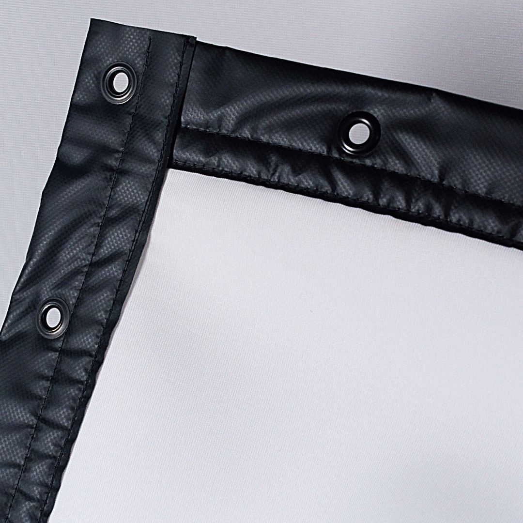 Reinforced premium corner golf impact screen for simulator practice and durability